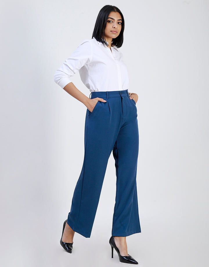 Elegant High Waist Office Trousers