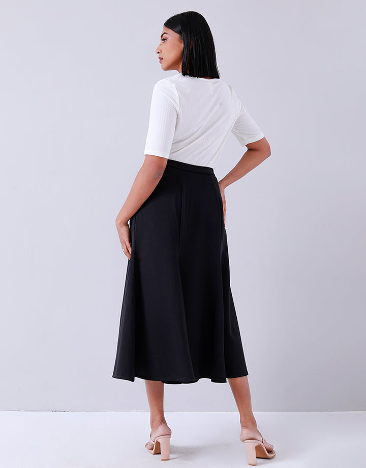 Flared Panel Godel Midi Skirt