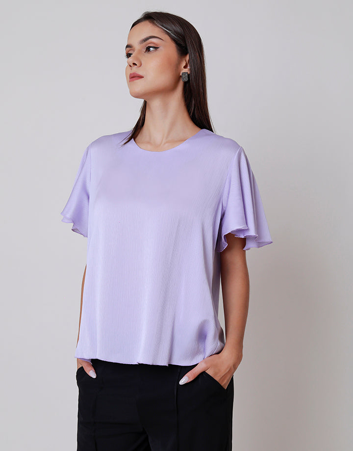 Flared Sleeves with Back Keyhole