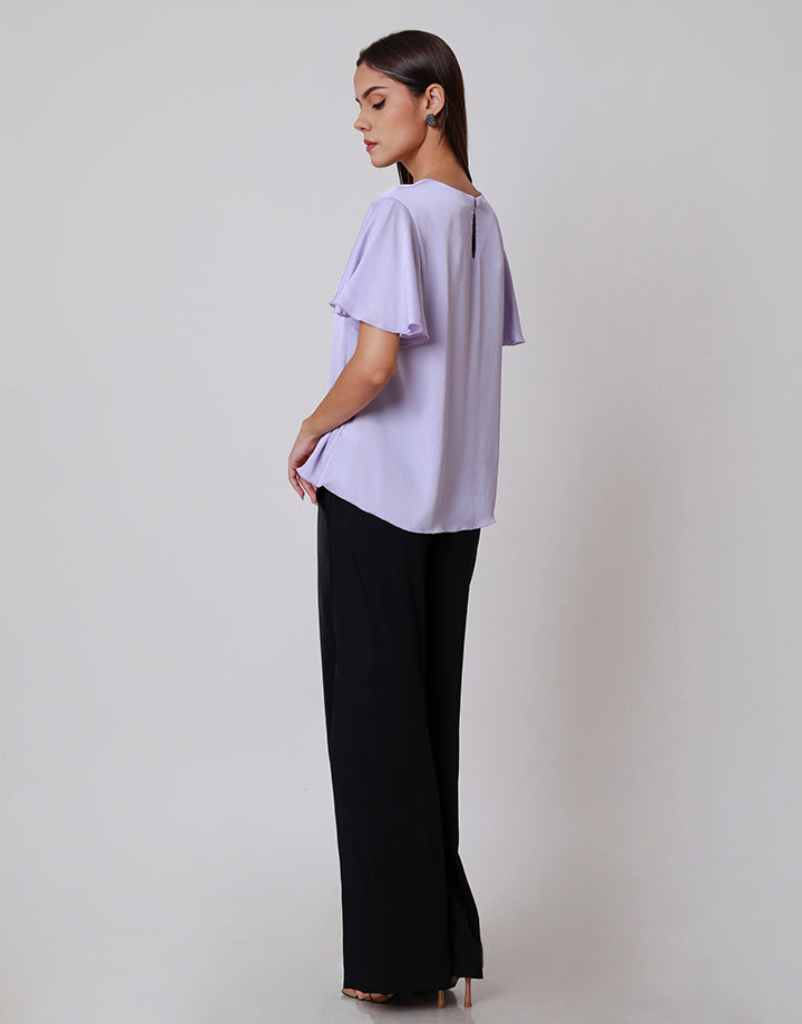 Flared Sleeves with Back Keyhole