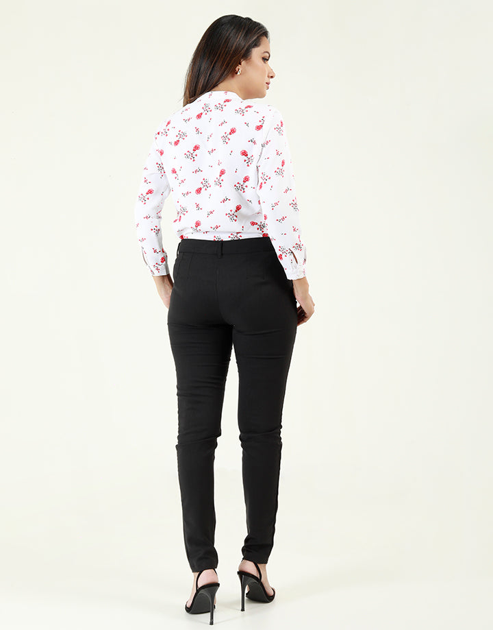 Floral Printed Blouse in Long Sleeves