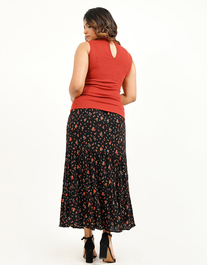 High Neck Sleeveless Top