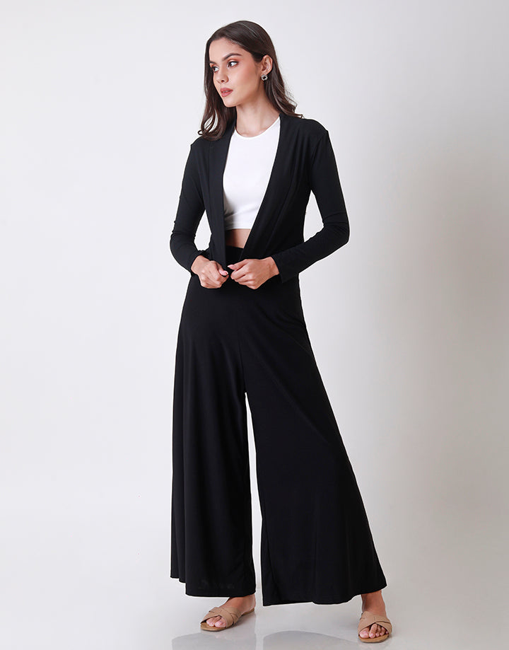 High Waisted Flared Palazzo Pant