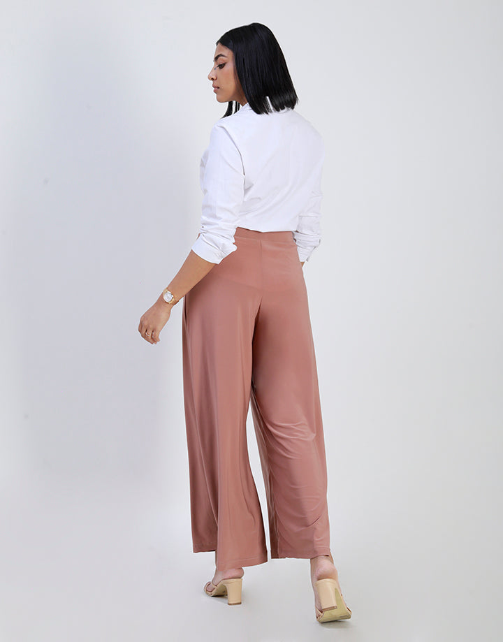 High Waisted Flared Palazzo Pant