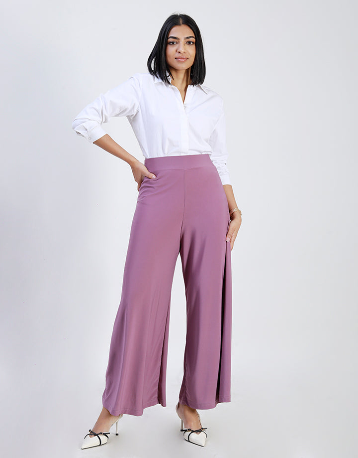 High Waisted Flared Palazzo Pant