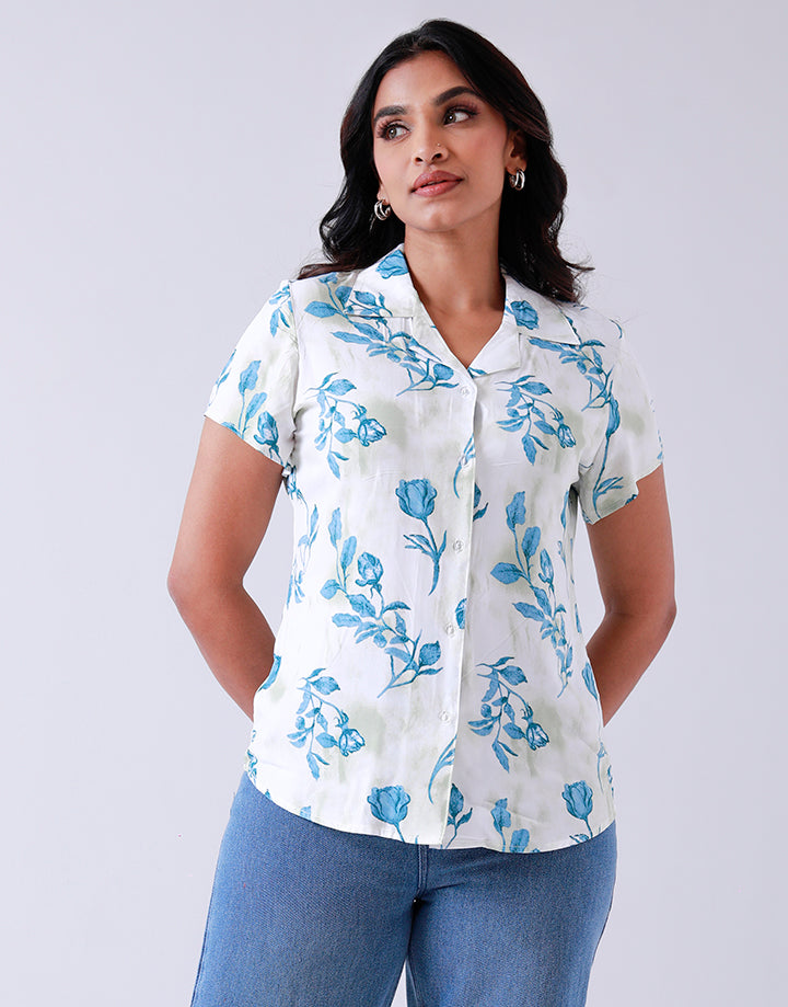 Ladies Printed Shirt Blouse