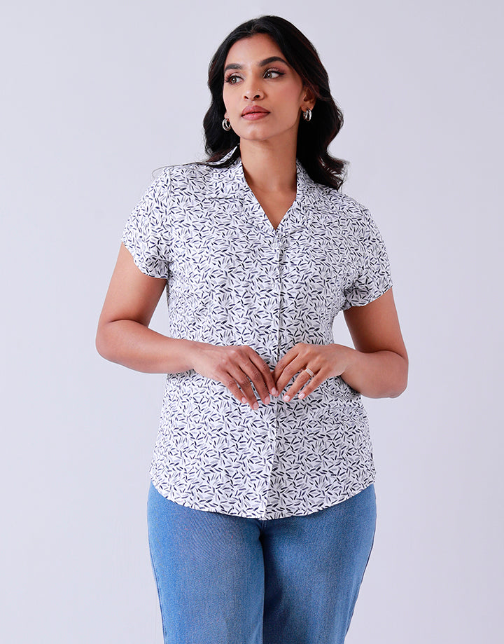 Ladies Printed Shirt Blouse