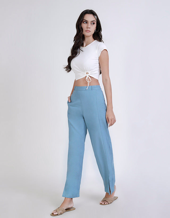 Linen Pant with Belt Loops