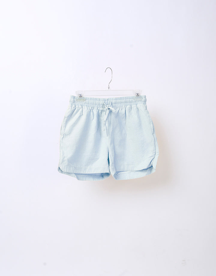 Linen Short with Elastic Waist