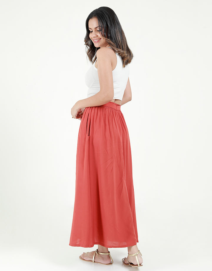 Midaxi Skirt with Side Pockets