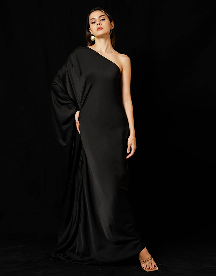 One Shoulder Caftan Dress