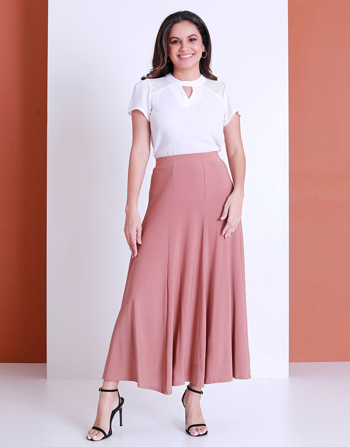 Plain Stretch 8 Pieces Skirt