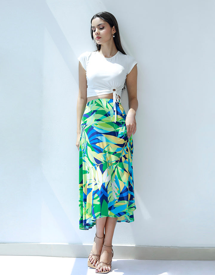 Printed Hip Skirt