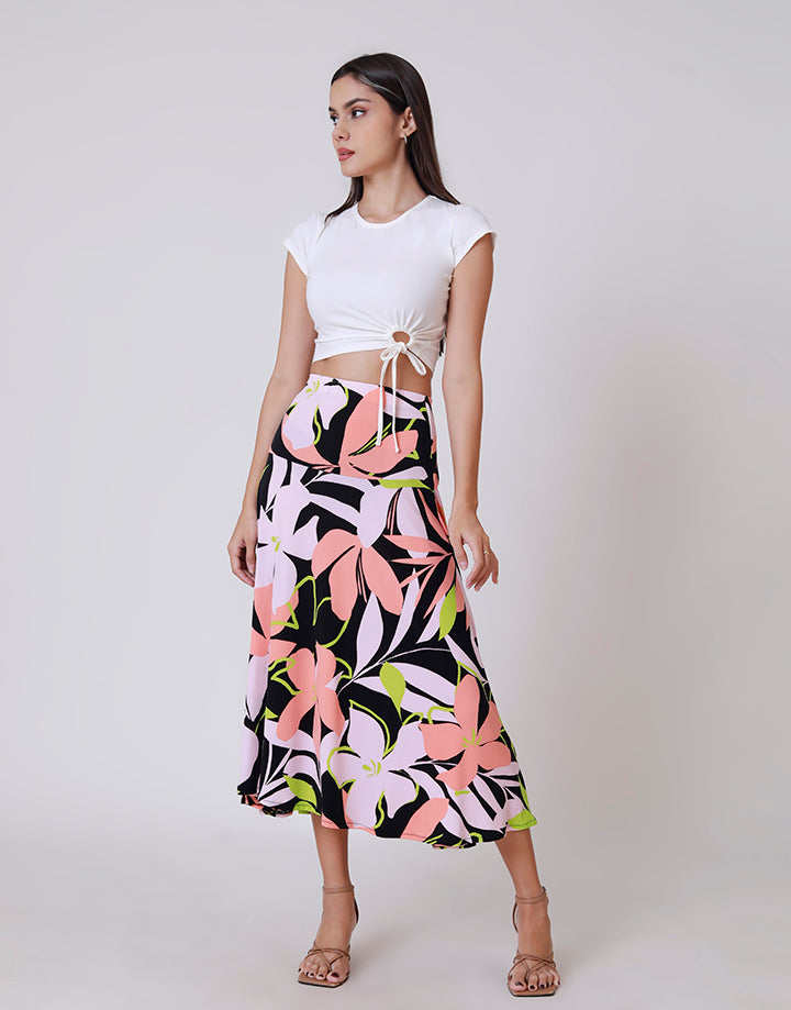 Printed Hip Skirt