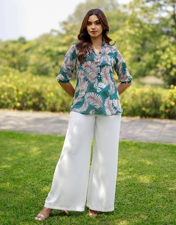 Printed Kurtha with ¾ Sleeves