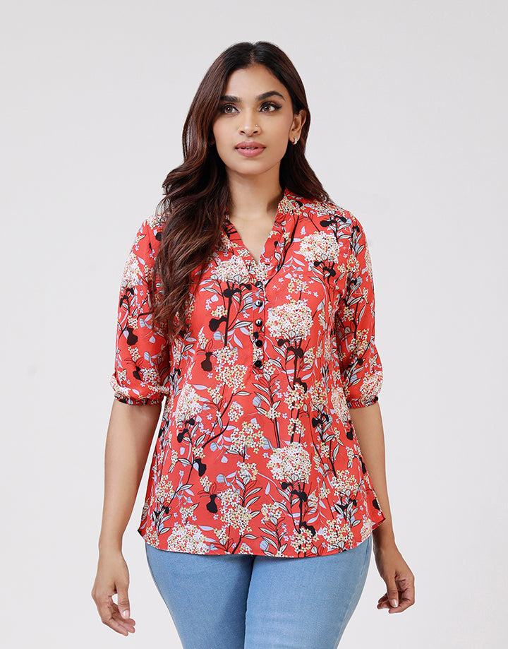 Printed Kurtha with ¾ Sleeves