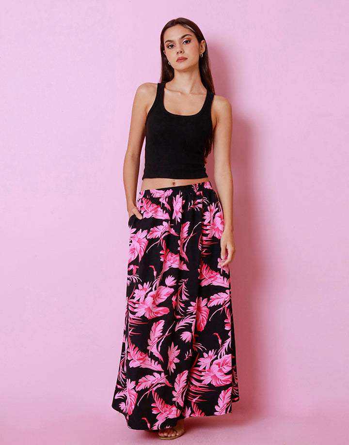 Printed Maxi Skirt