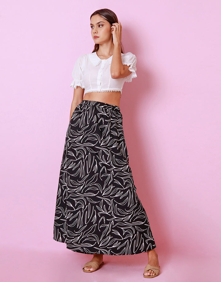 Printed Maxi Skirt