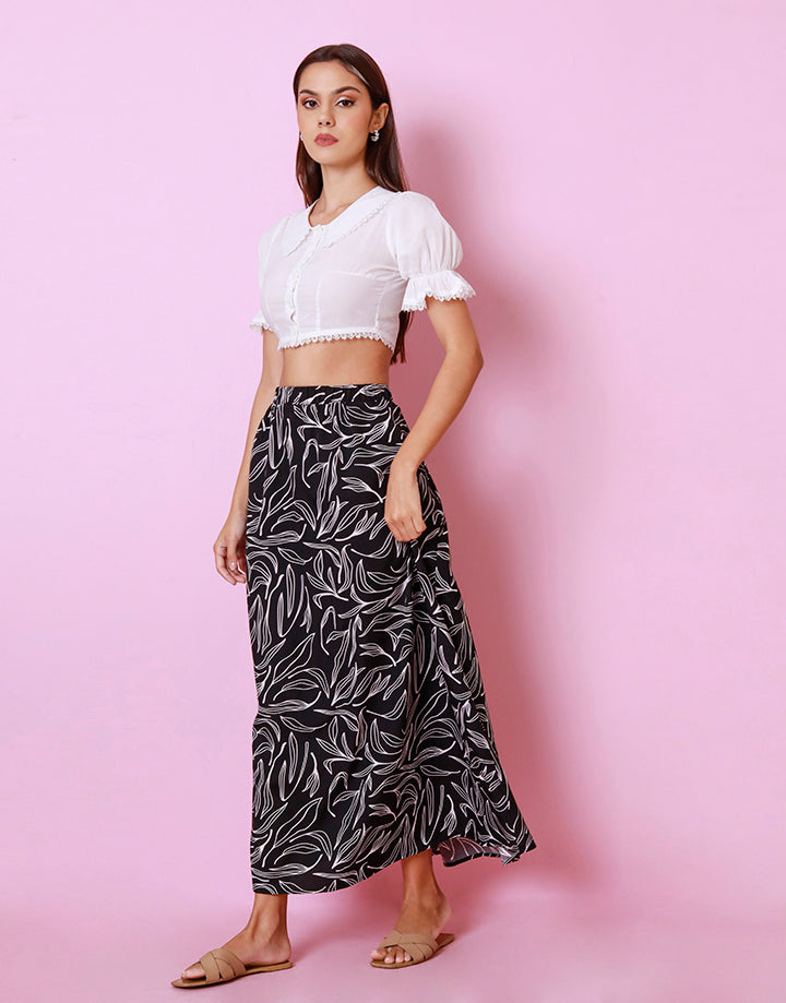 Printed Maxi Skirt