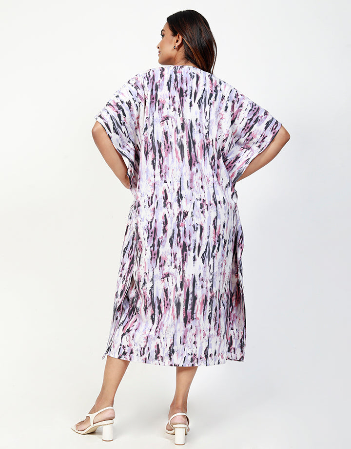 Printed Poncho Dress
