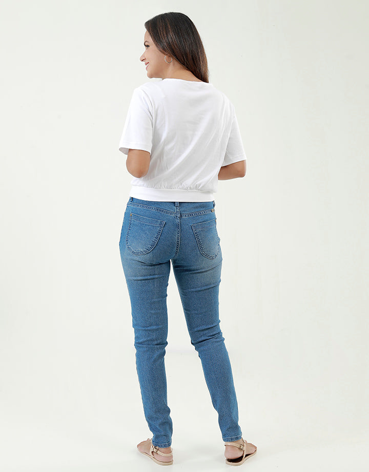 Short Sleeves T-Shirt with Waist Band