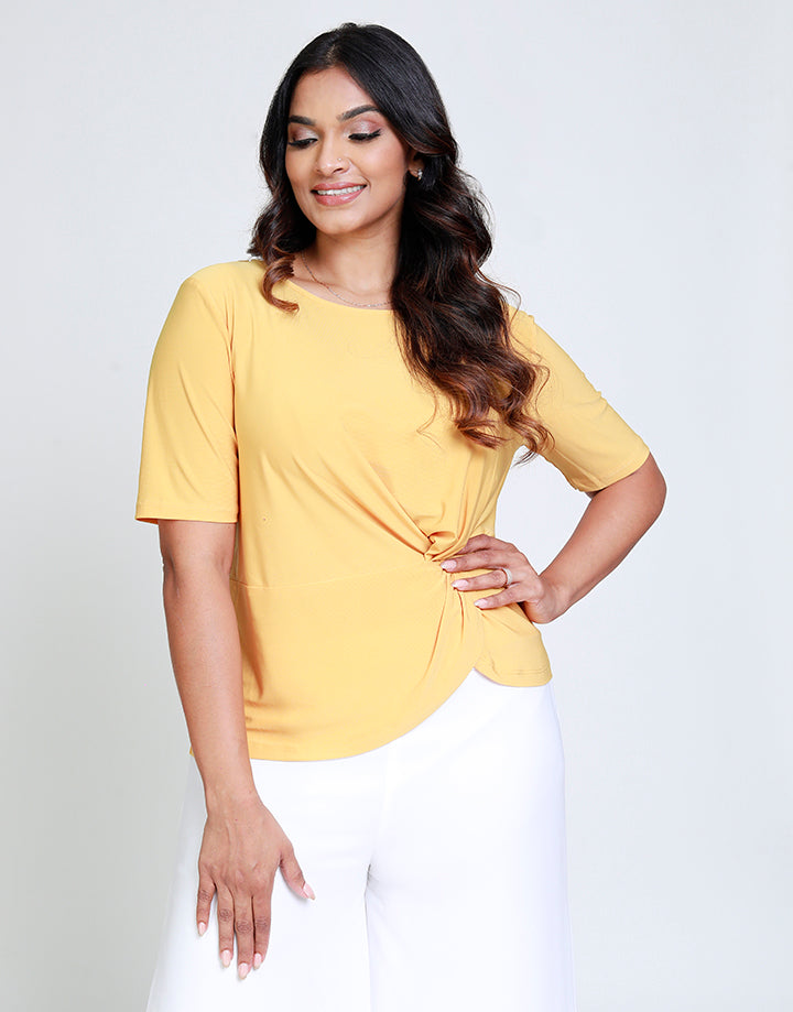 Short Sleeves Top with Knot