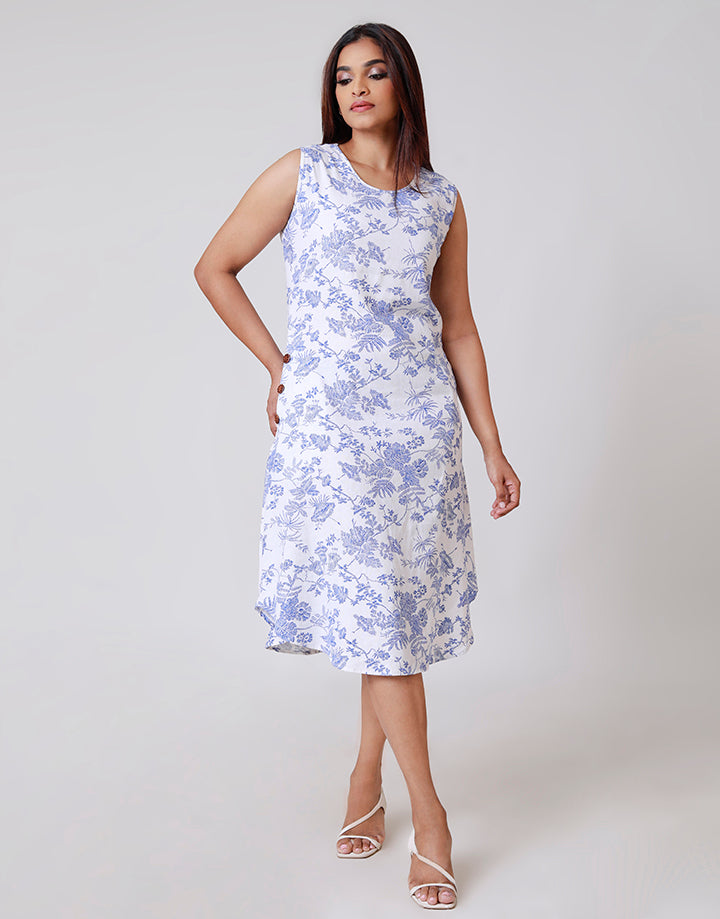 Sleeveless Dress with Side Pockets