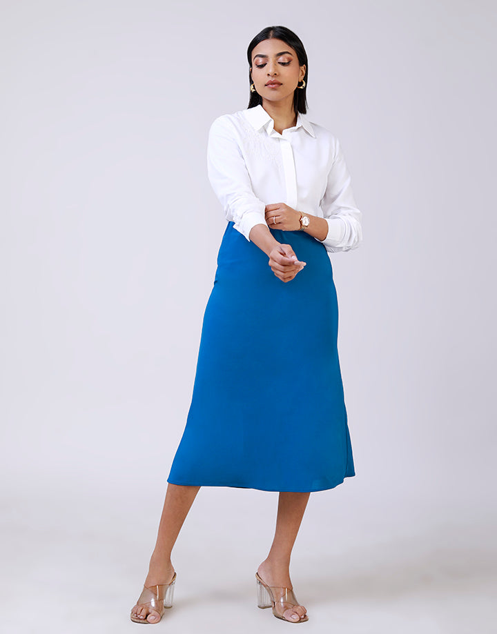 Stretch A-Linen Skirt