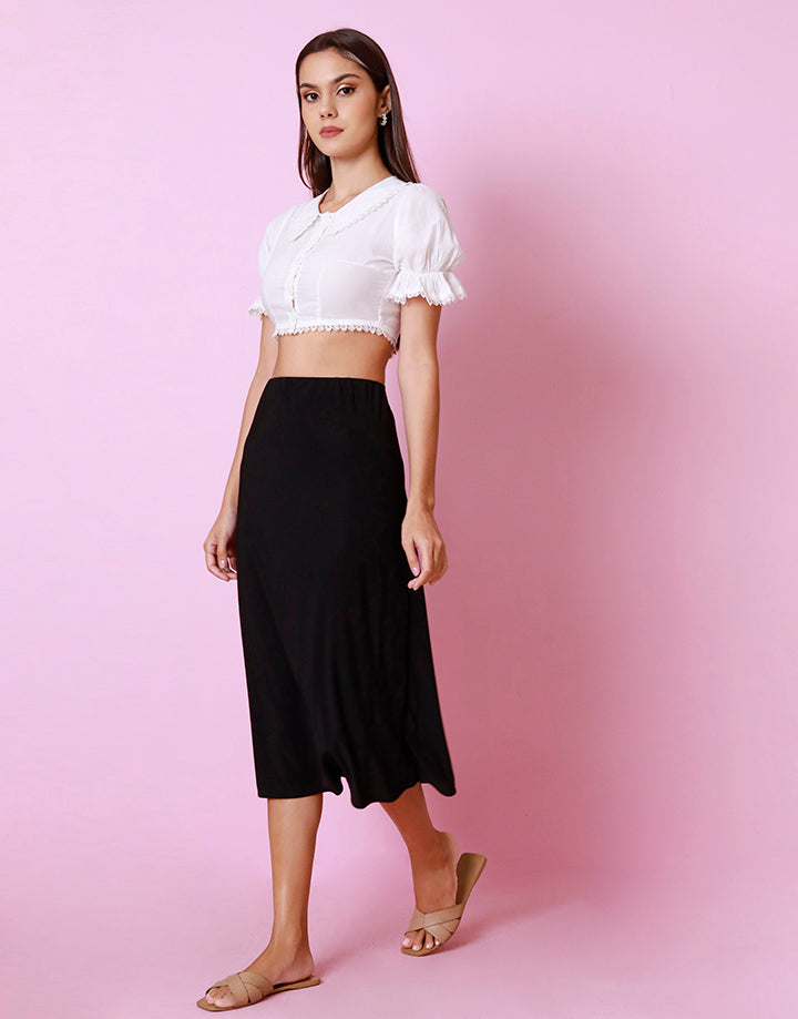 Stretch A-Linen Skirt