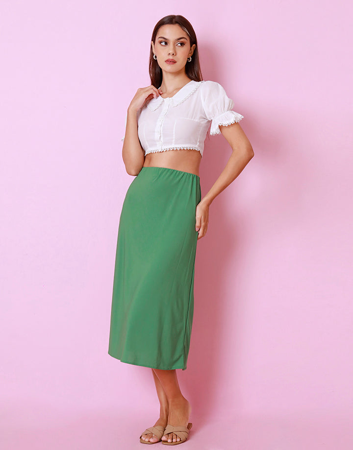 Stretch A-Linen Skirt