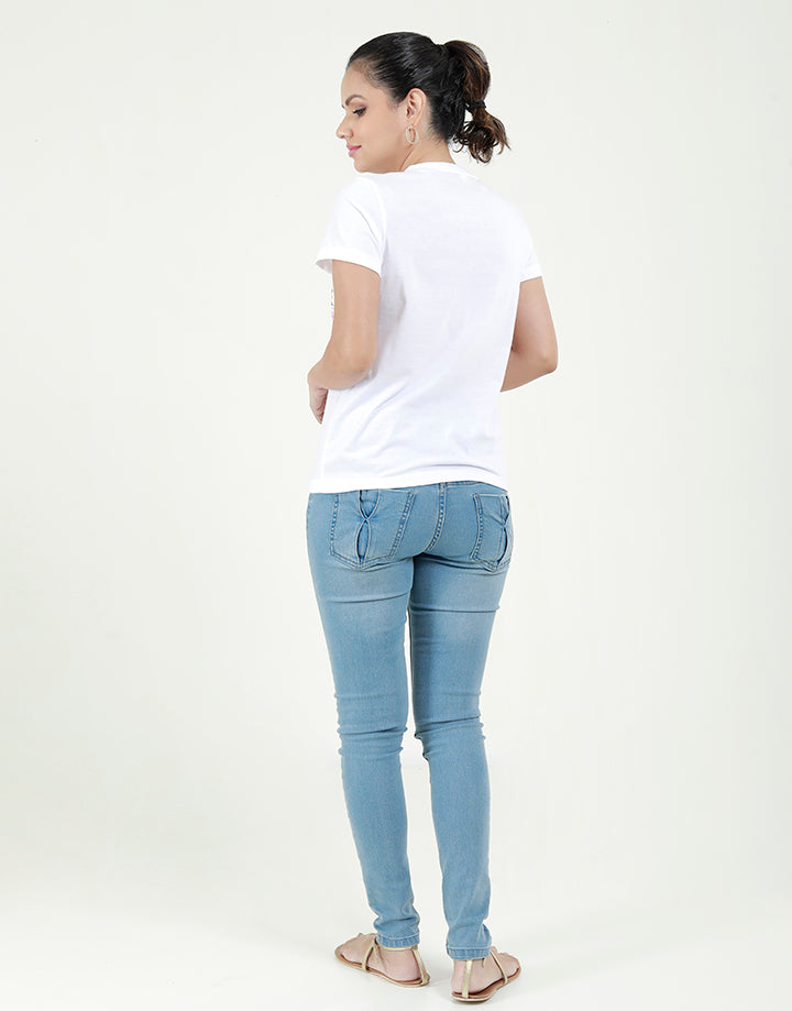T-Shirt with Printed Patch Pocket