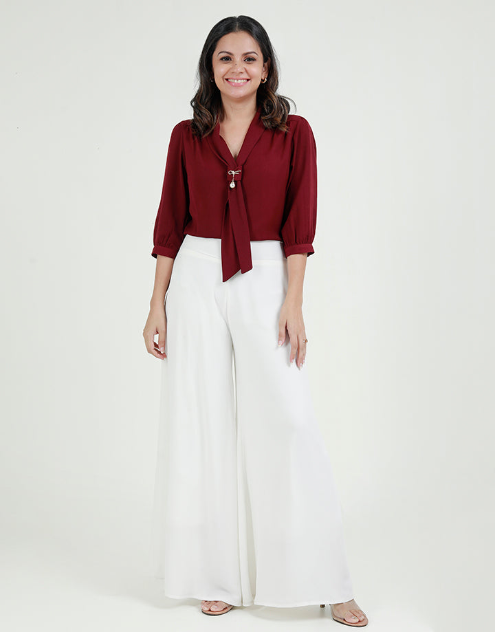 Buy Off-White palazzo pants for women by ZARDI in Pakistan | online  shopping in Pakistan