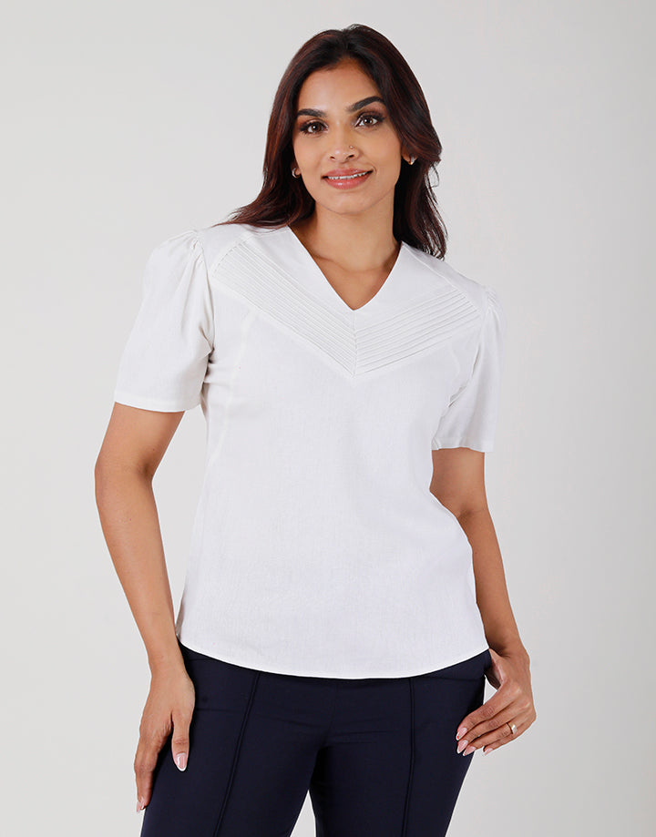 White Top with Pintuck