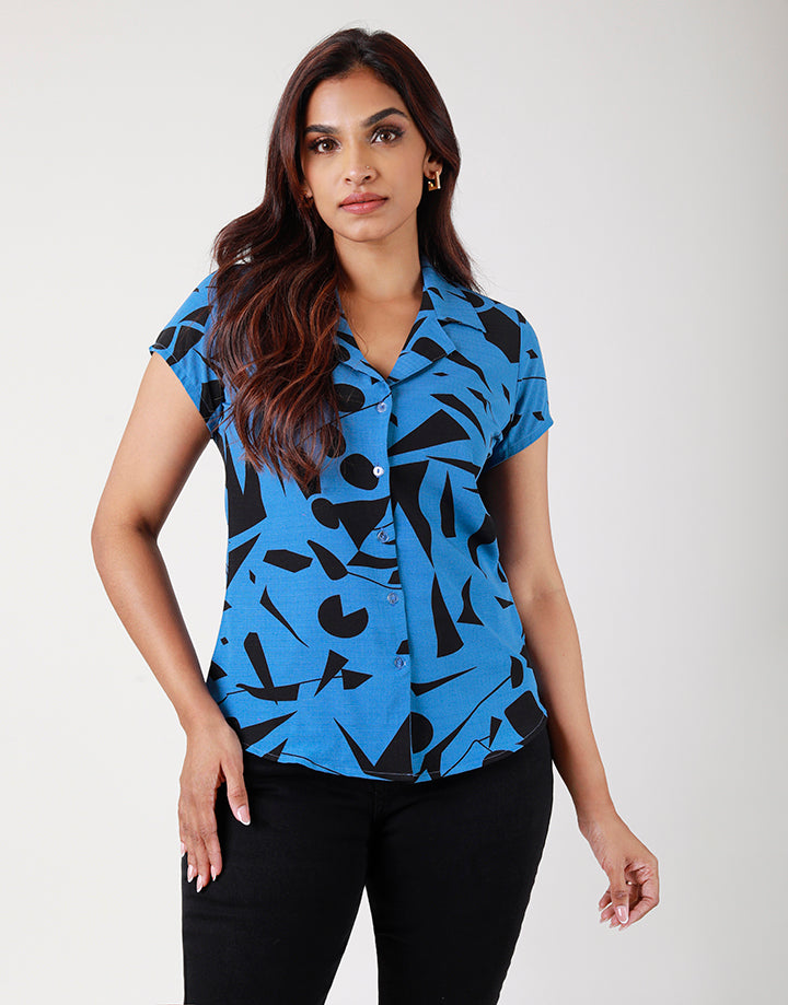 Ladies Printed Shirt Blouse