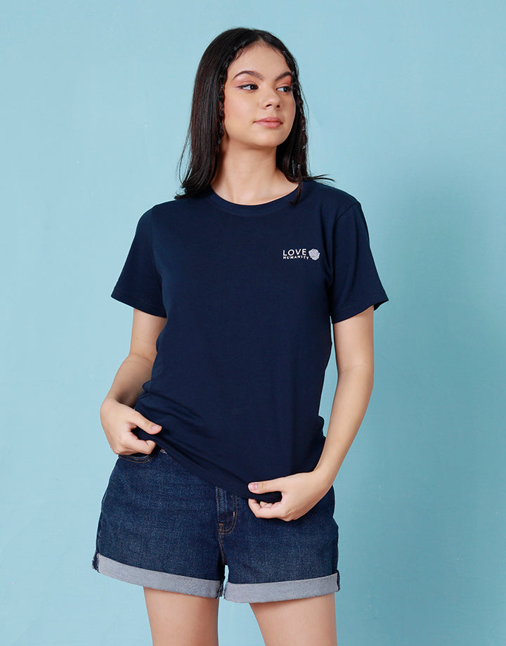 Round Neck T-Shirt with Short Sleeves