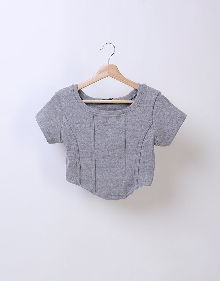 Short Sleeves Crop Top