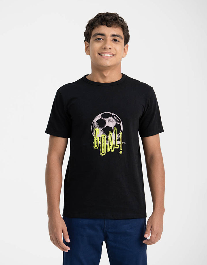 Moose Boys Graphic Printed Crew Neck T-Shirt