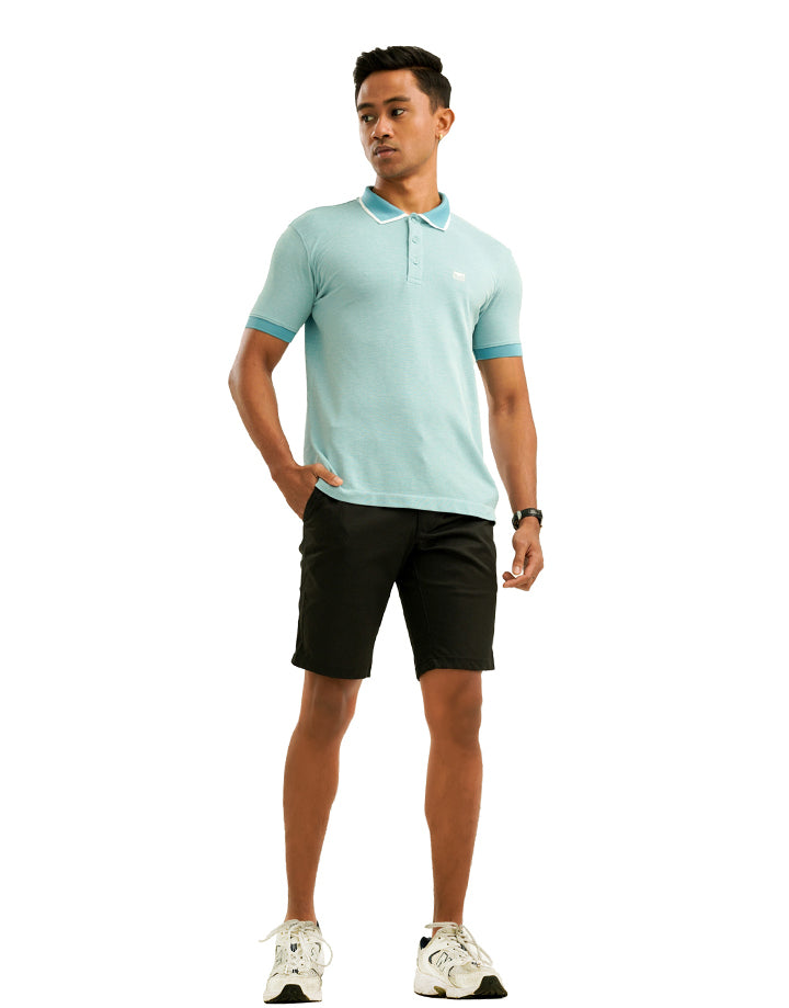 Moose Men’s Marl Seamless Polo T-Shirt