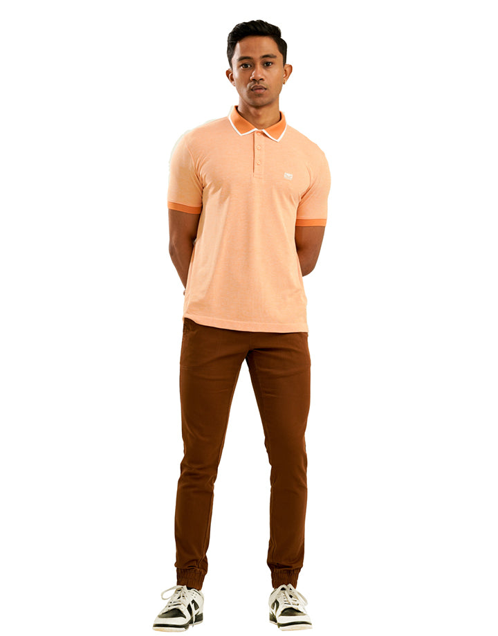 Moose Men’s Marl Seamless Polo T-Shirt