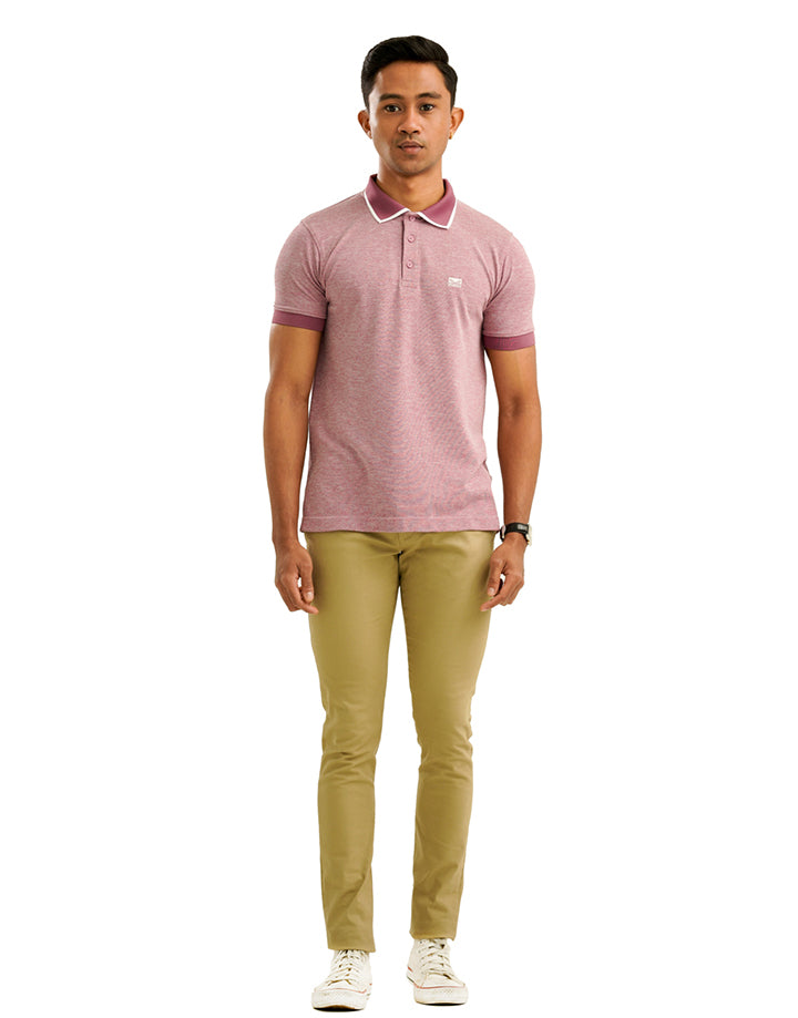 Moose Men’s Marl Seamless Polo T-Shirt