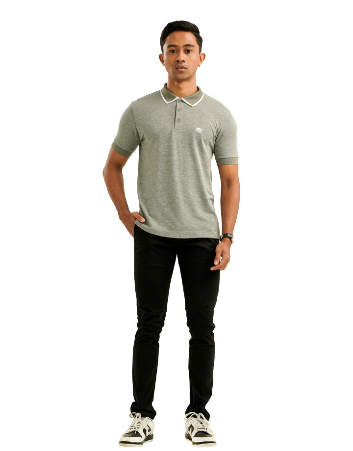 Moose Men’s Marl Seamless Polo T-Shirt