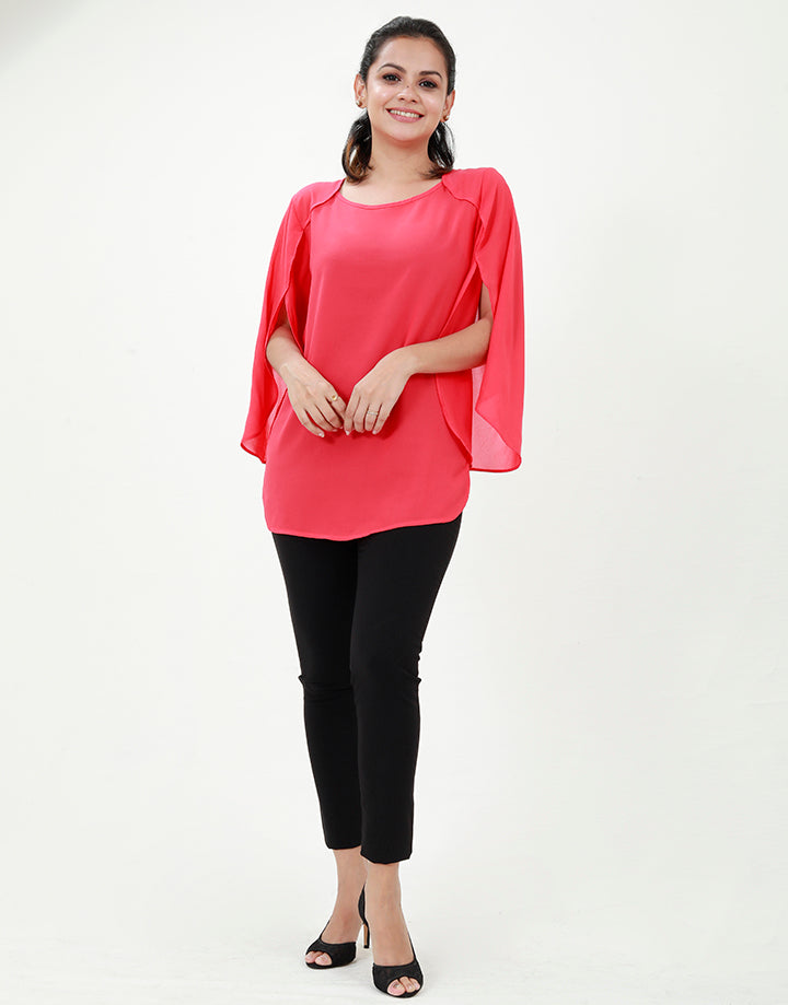 Cape Sleeves Blouse