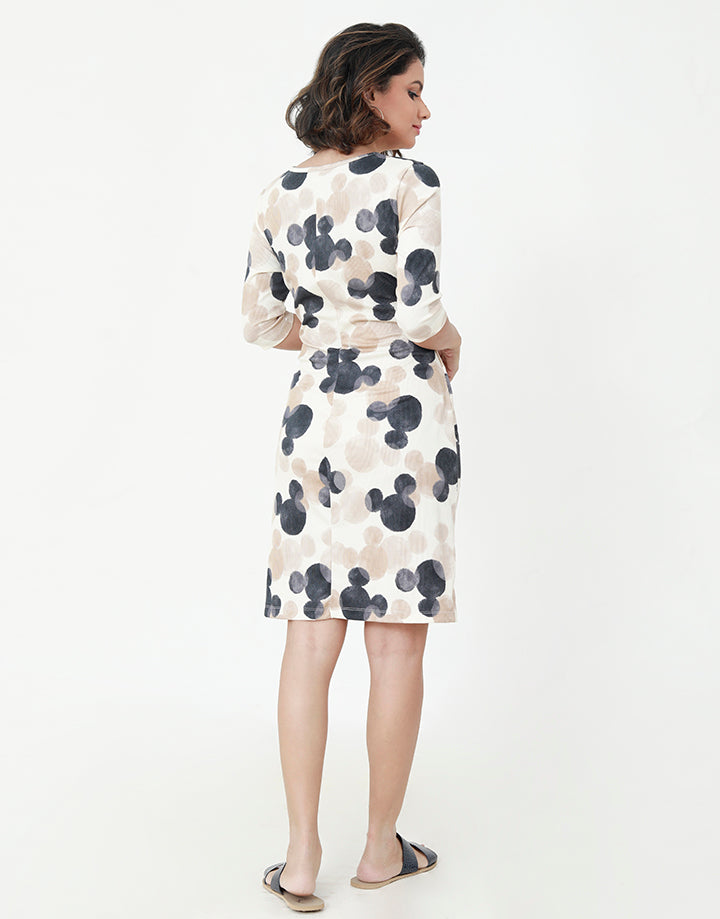 Dress with O Ring and Cutout Details