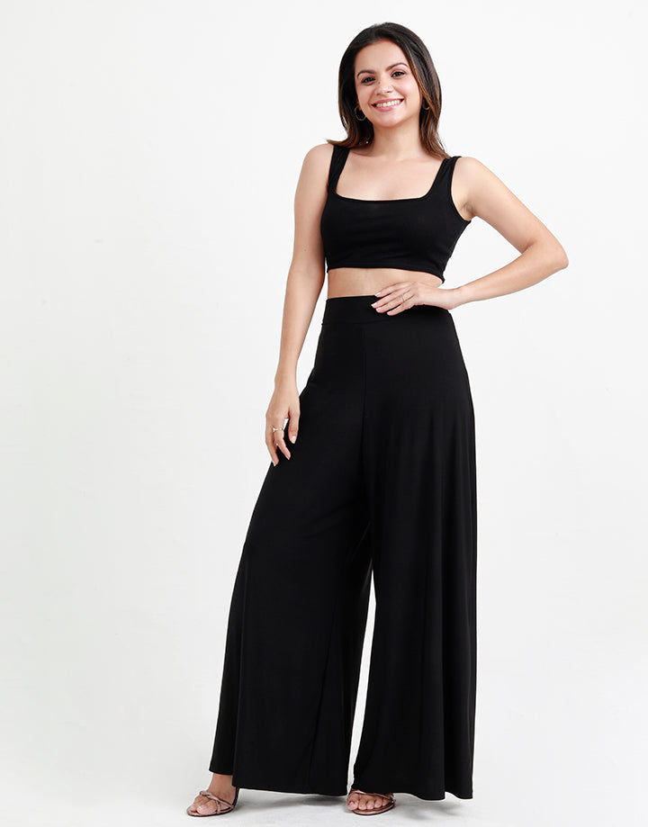 High Waisted Flared Pant