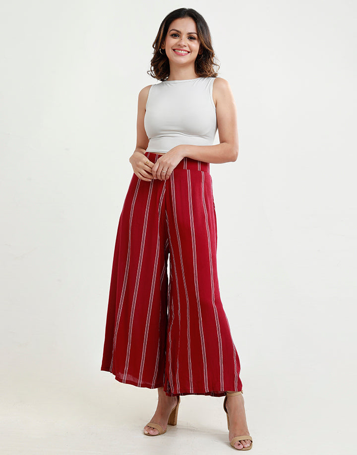 High Waisted Flared Pant