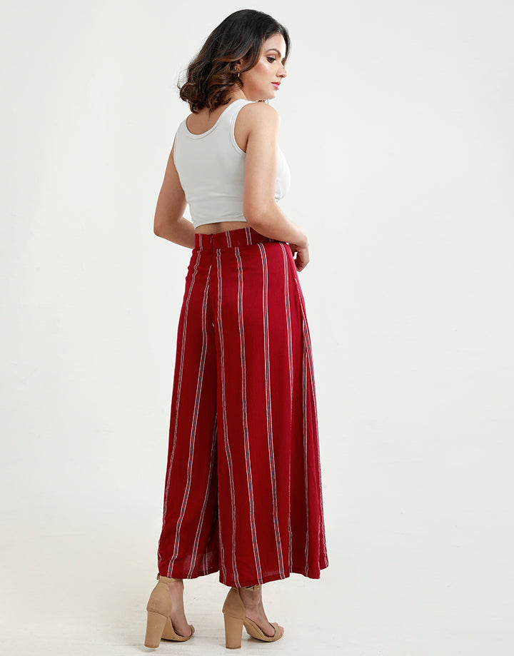 High Waisted Flared Pant