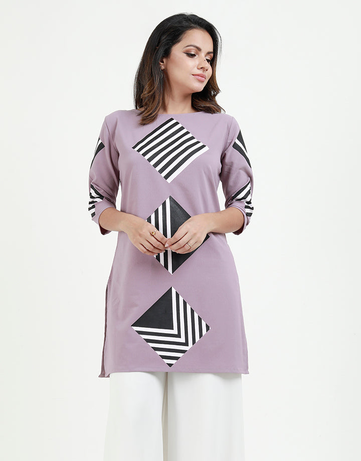 Kurtha with Placement Print
