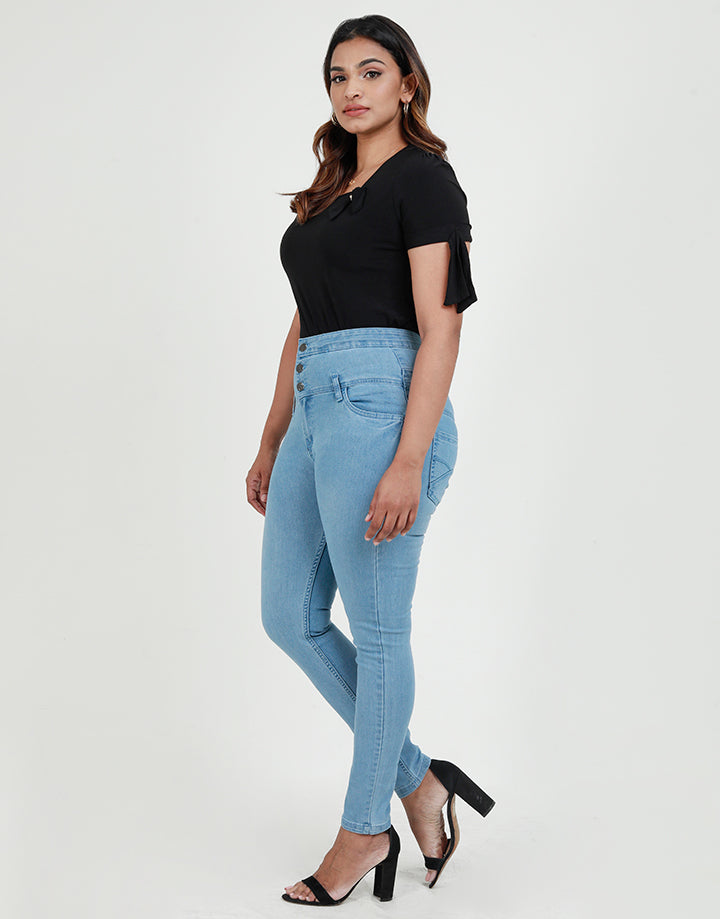 Online High Waisted Skinny Jeans with Pockets