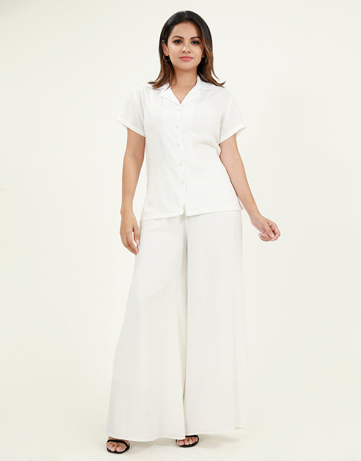 Notch Collared Blouse