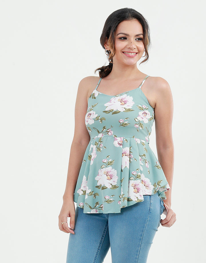 Strappy Top with Tie Up Bow